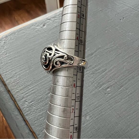 Carolyn Pollack 925 Sterling Silver Dome Ring Size 5 - Picture 7 of 9
